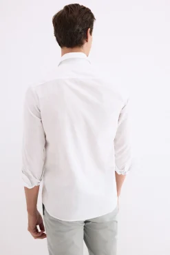 Camisa popelín labrado cuadros