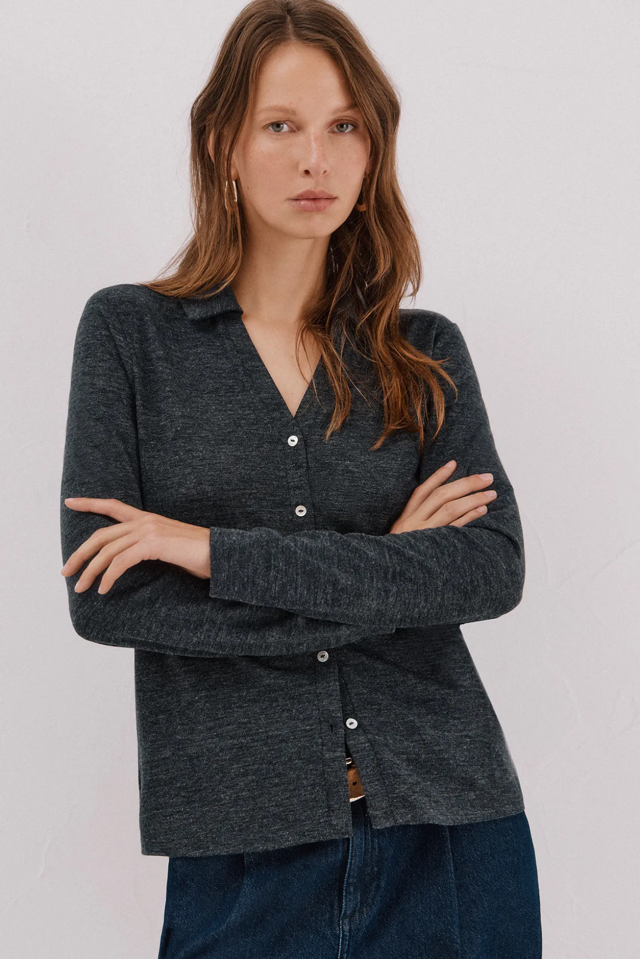 Camisa punto elástico