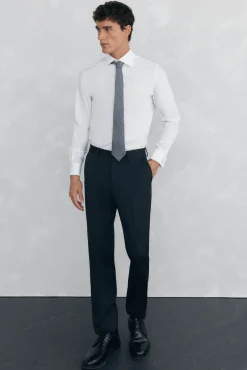 Camisa puño gemelos non iron + antimanchas