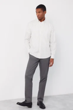 Camisa rayas oxford slub