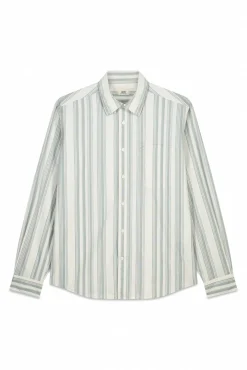 Camisa rayas popelín manga larga