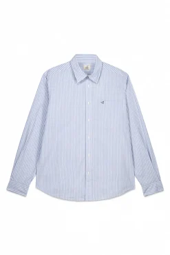 Camisa rayas popelín manga larga
