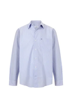 Camisa rayas popelín relax fit