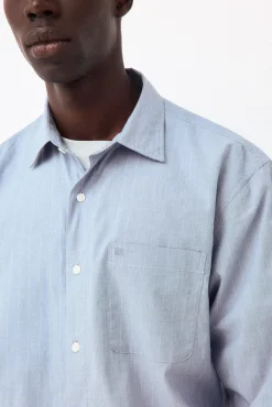 Camisa rayas popelín relax fit