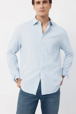 Camisa seersucker cuadros