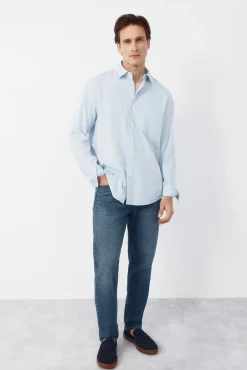 Camisa seersucker cuadros