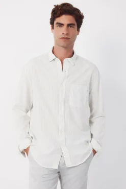 Camisa seersucker rayas