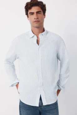 Camisa seersucker rayas