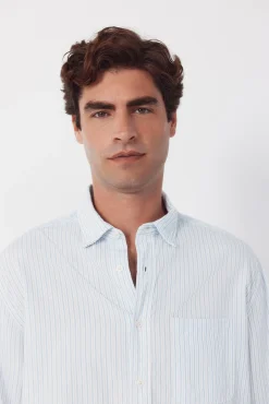 Camisa seersucker rayas