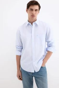 Camisa seersucker rayas