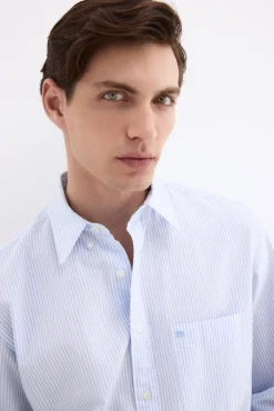 Camisa seersucker rayas