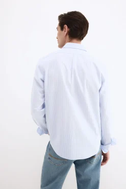 Camisa seersucker rayas