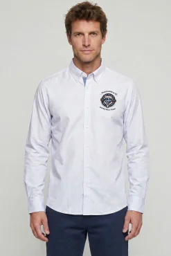 Camisa semibordada United Polo