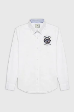 Camisa semibordada United Polo