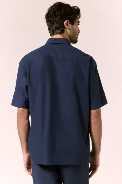 Camisas lisa popelín manga corta