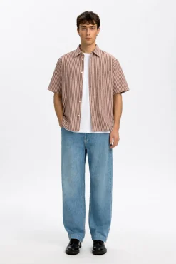 Camisa tejido estructura manga corta