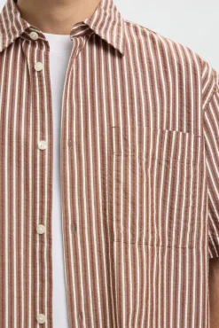 Camisa tejido estructura manga corta
