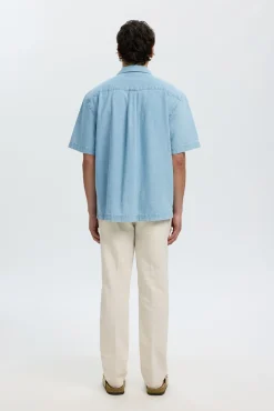 Camisa vaquera de manga corta