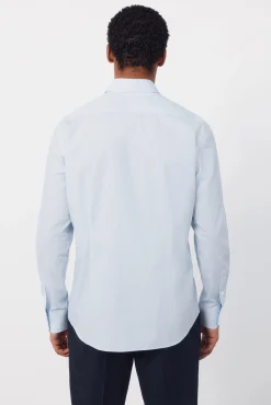 Camisa vestir cuadros slim fit fácil plancha
