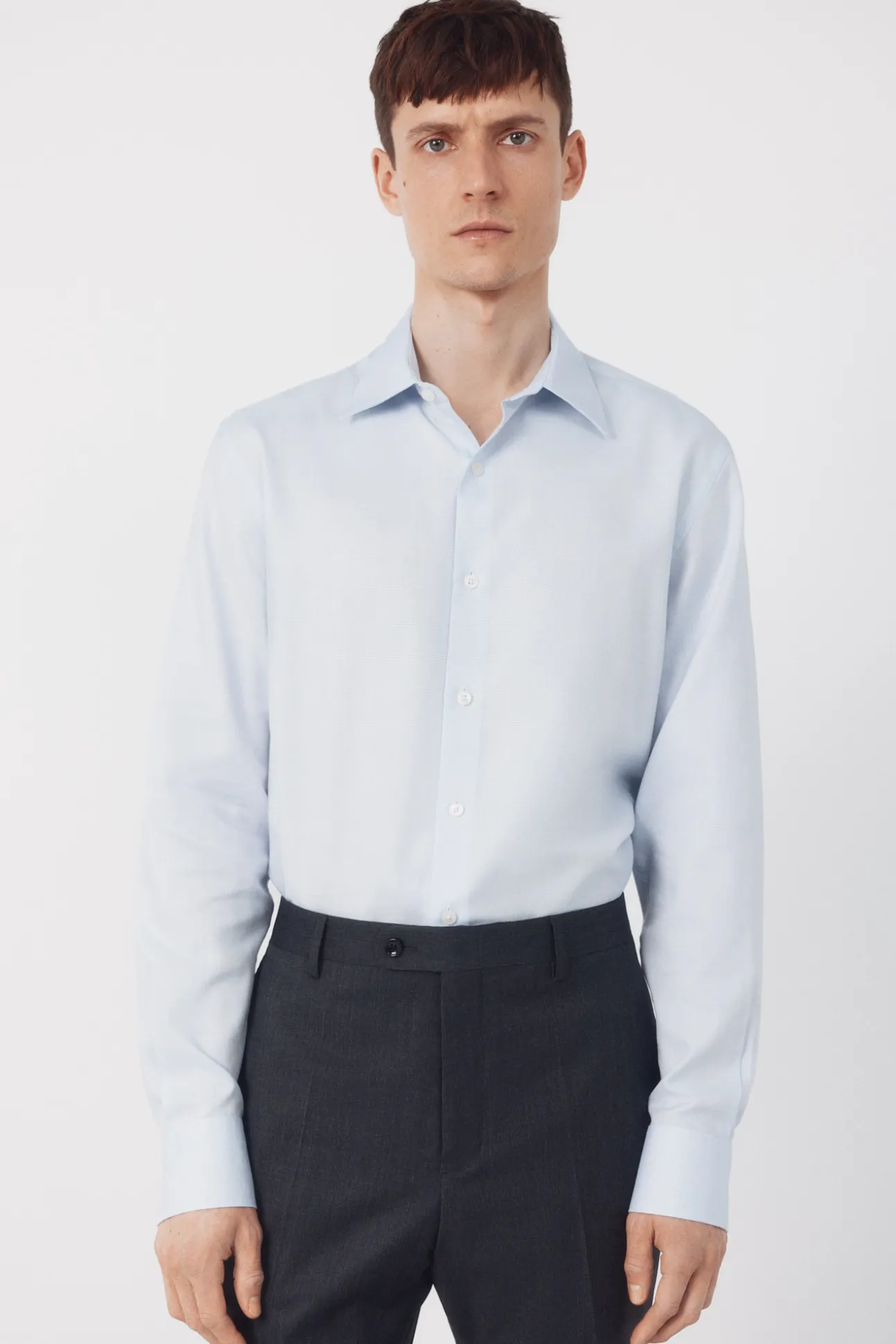 Camisa vestir estructura algodón tencel