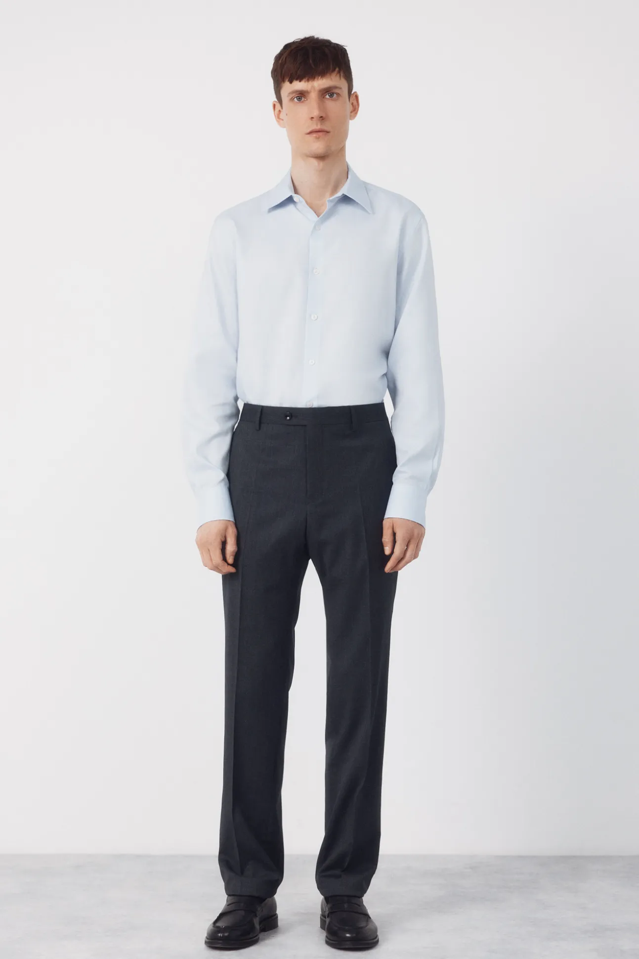Camisa vestir estructura algodón tencel