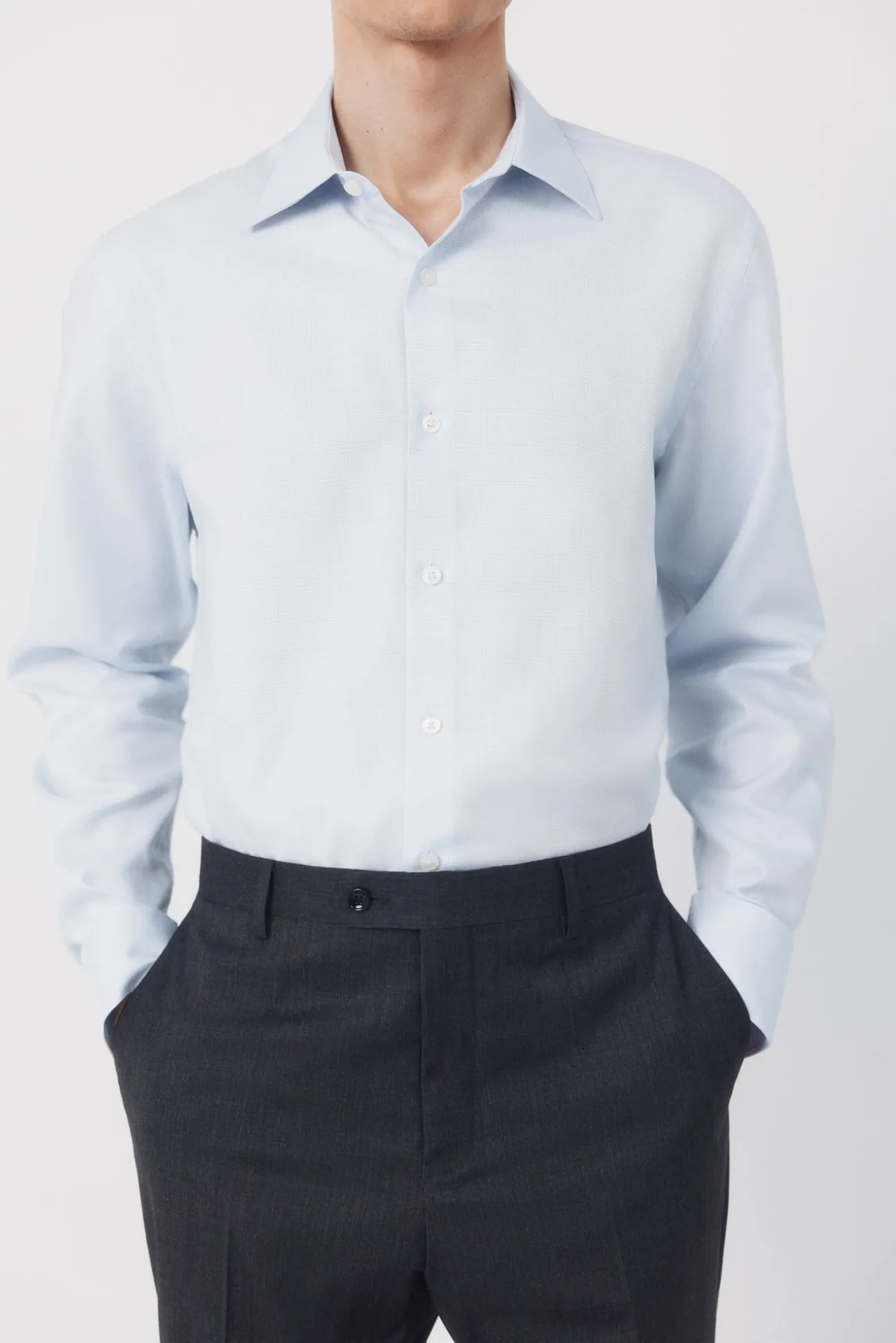 Camisa vestir estructura algodón tencel