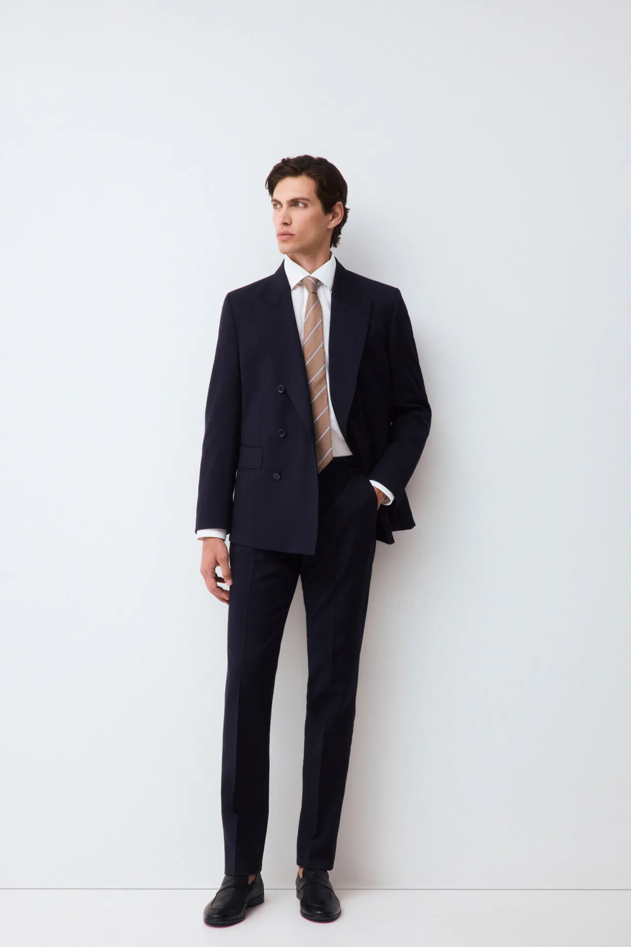 Camisa vestir estructura non iron + antimanchas