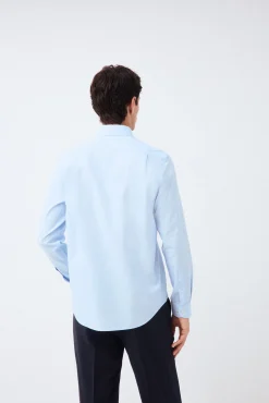 Camisa vestir estructura non iron + antimanchas