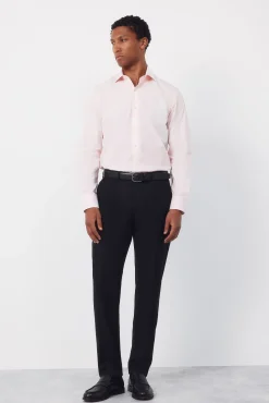 Camisa vestir lisa fácil plancha