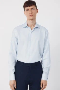 Camisa vestir lisa fácil plancha