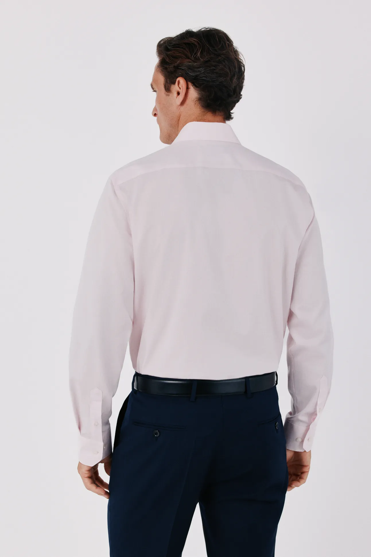 Camisa vestir lisa fácil plancha