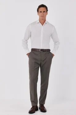 Camisa vestir lisa fácil plancha