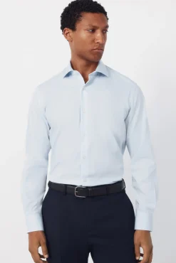 Camisa vestir lisa fácil plancha