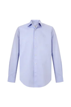 Camisa vestir lisa non iron + antimanchas slim fit