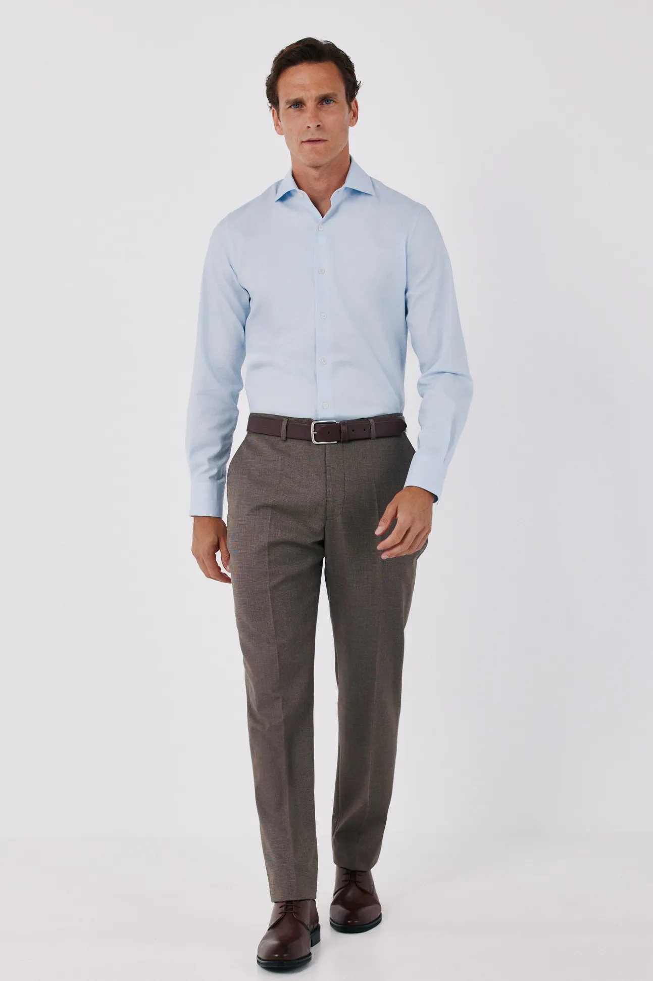 Camisa vestir otomán slim fit fácil plancha