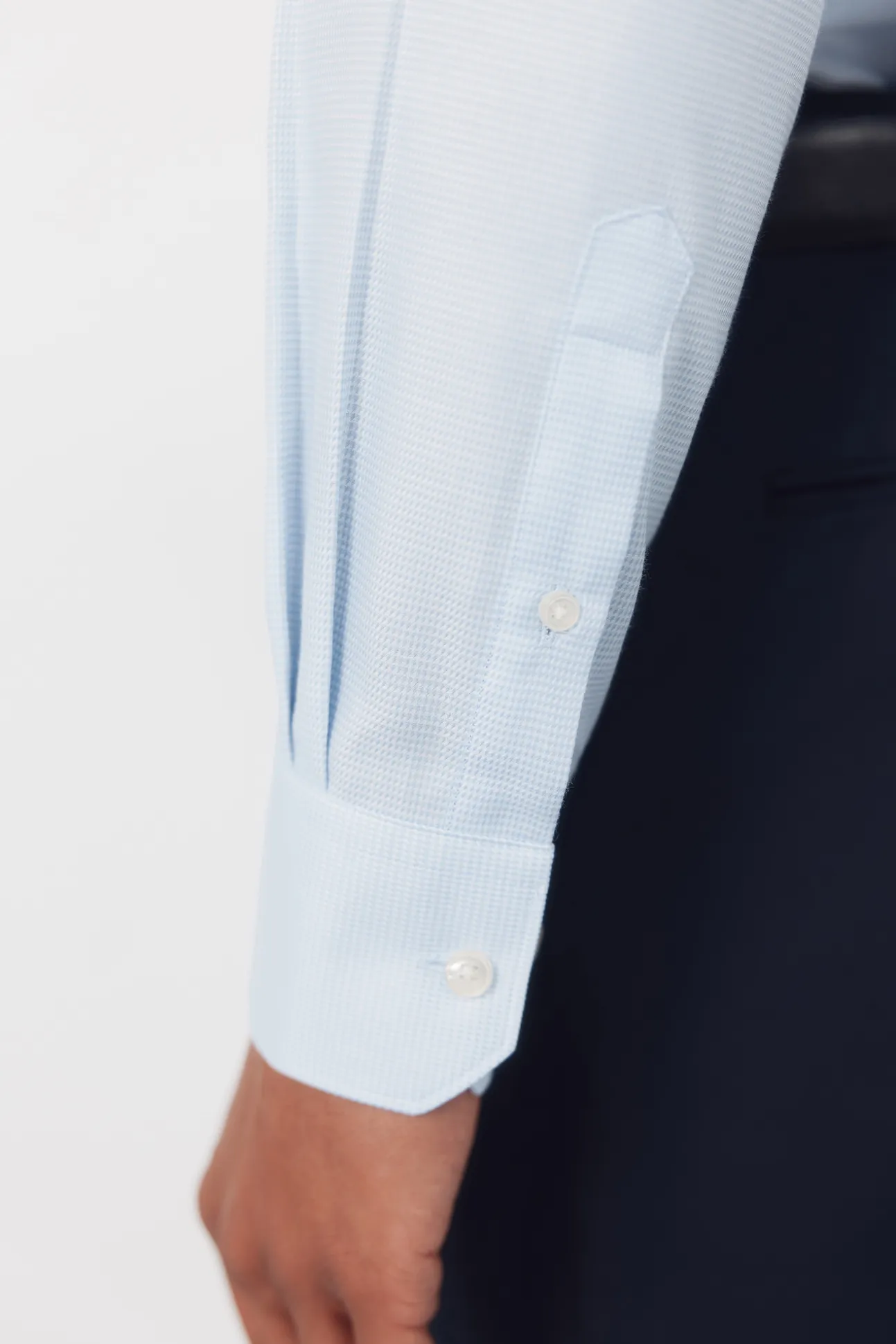 Camisa vestir pata de gallo fácil plancha