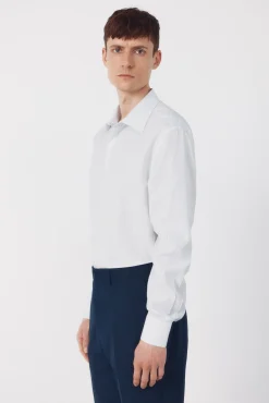 Camisa vestir rayas algodón tencel