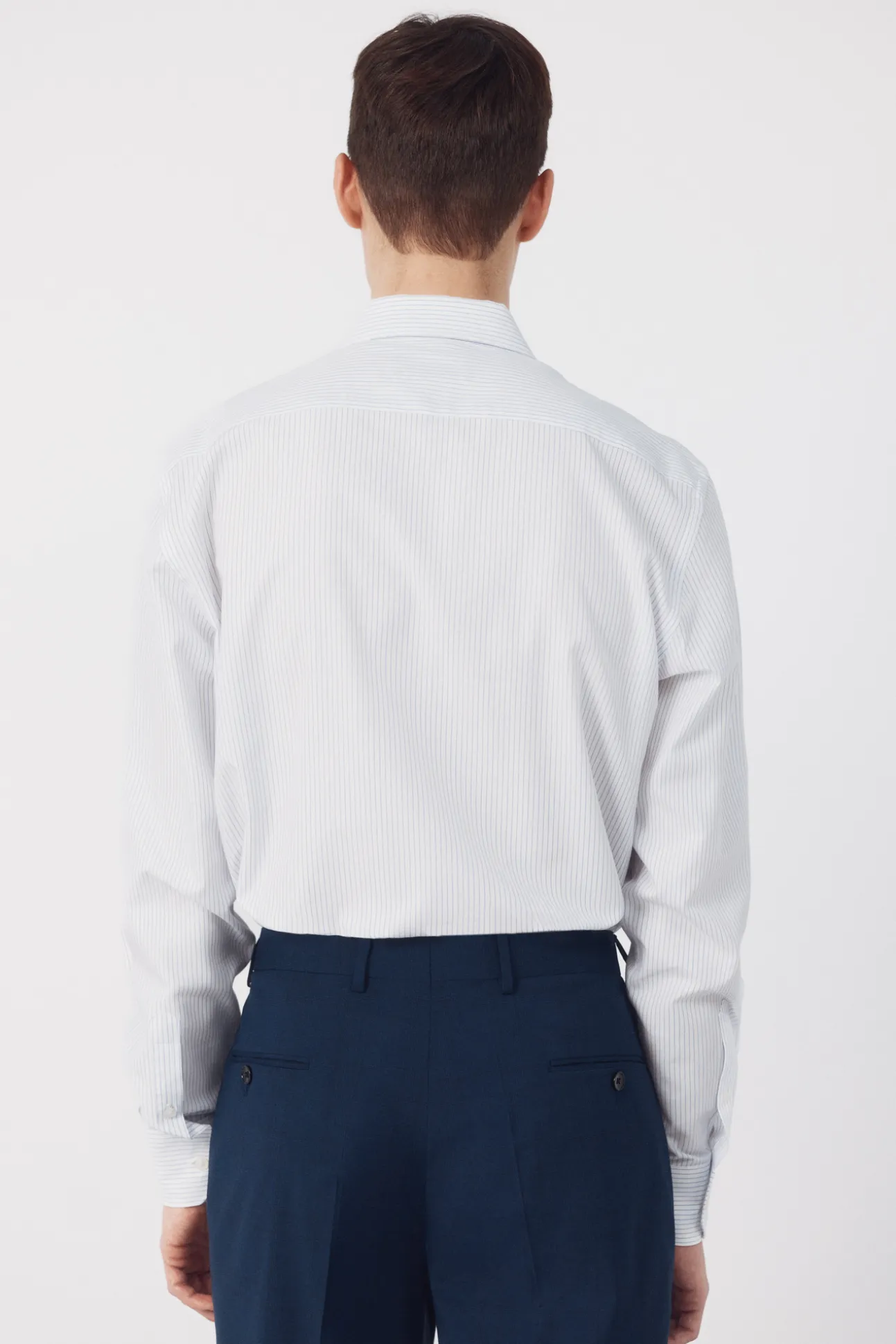 Camisa vestir rayas algodón tencel