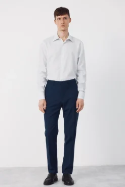 Camisa vestir rayas algodón tencel