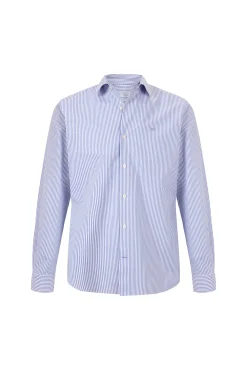 Camisa vestir rayas non iron + antimanchas slim fit