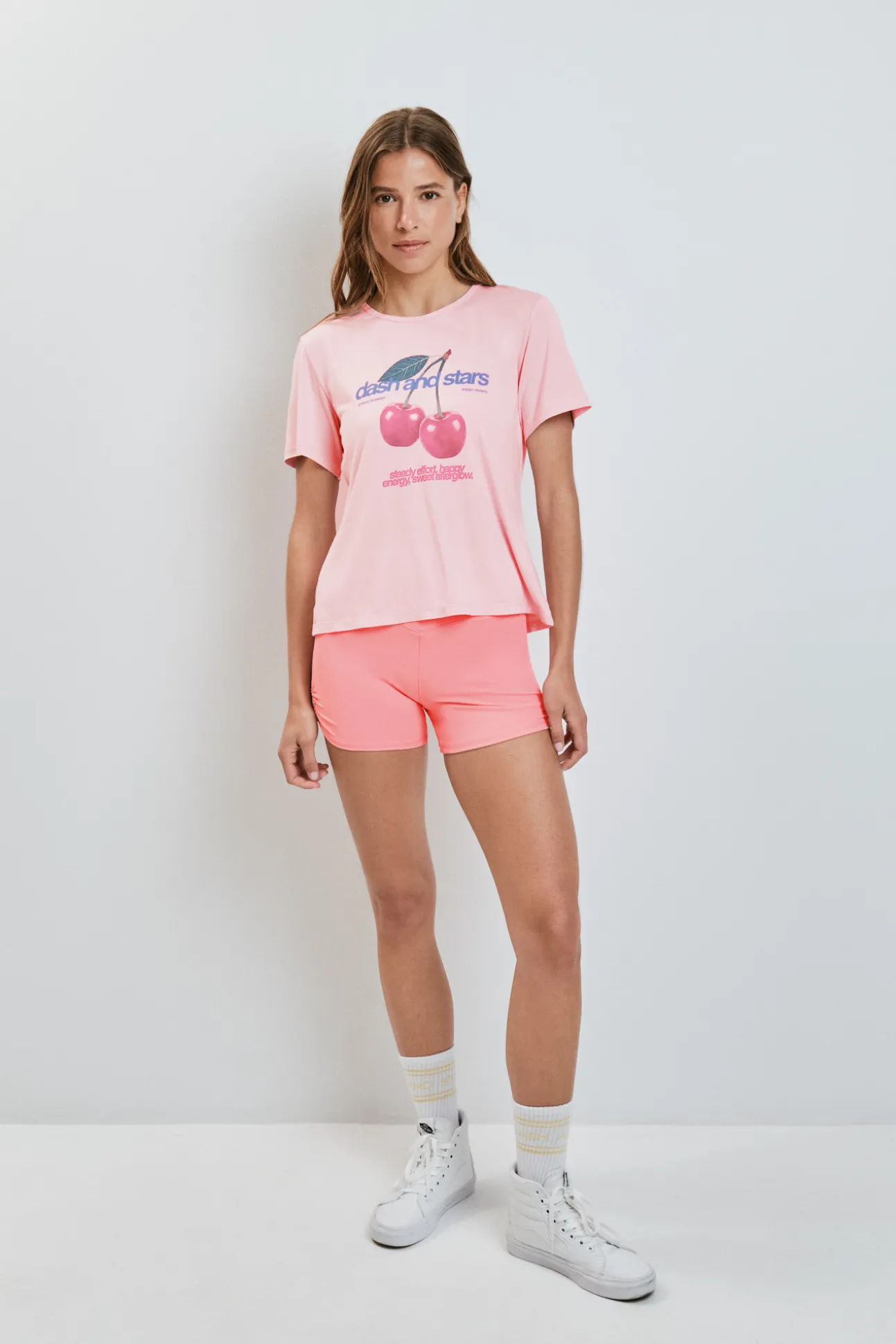 Camiseta apertura espalda rosa