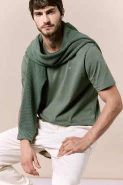 Camiseta básica lavada