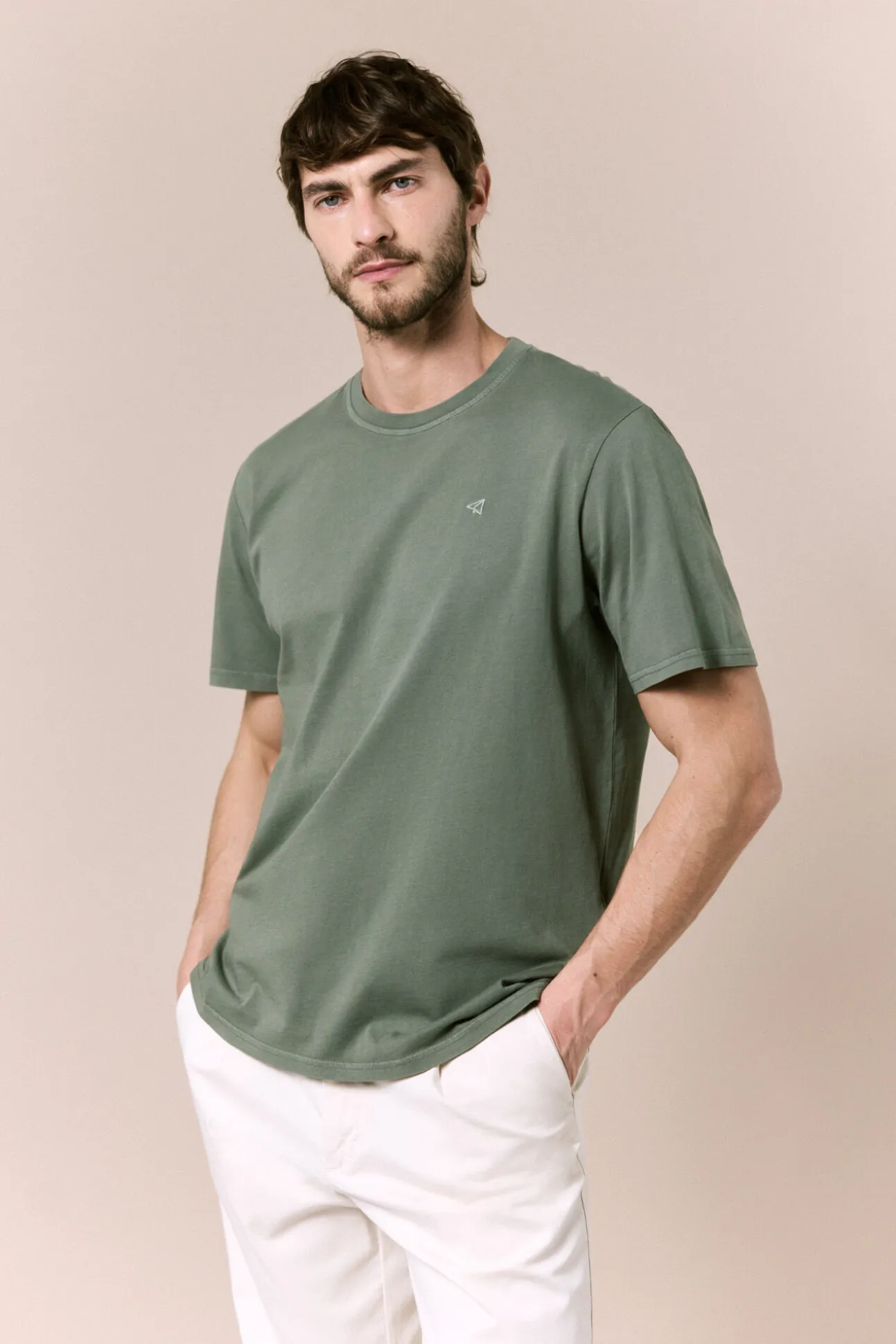 Camiseta básica lavada