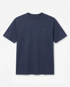 Camiseta básica lavada con bordado avión