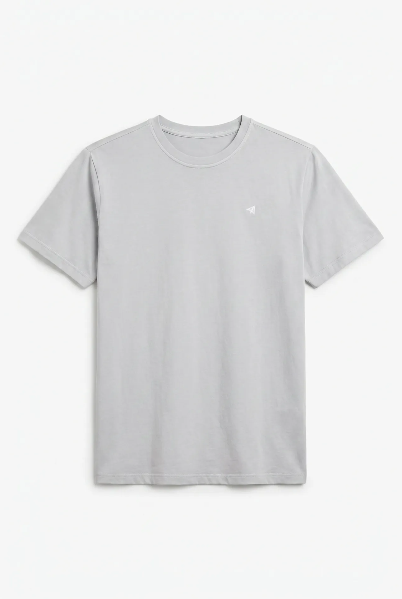 Camiseta básica lavada con bordado avión