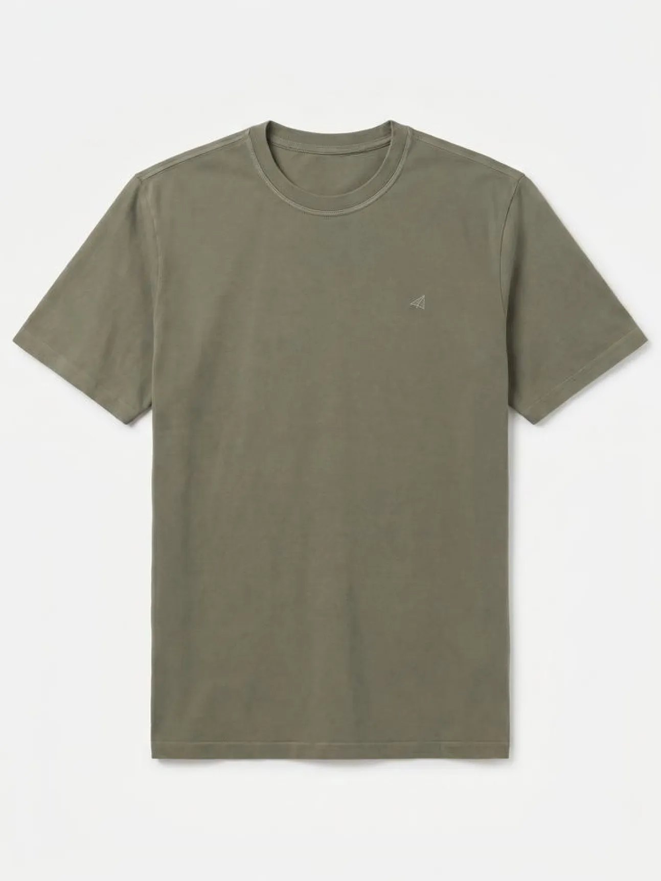 Camiseta básica lavada con bordado avión