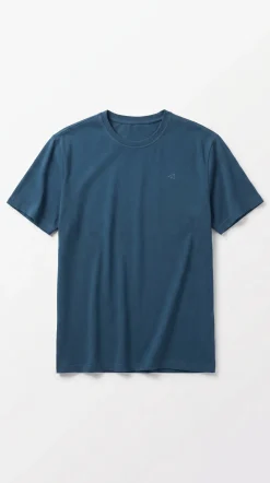 Camiseta básica lavada con bordado avión