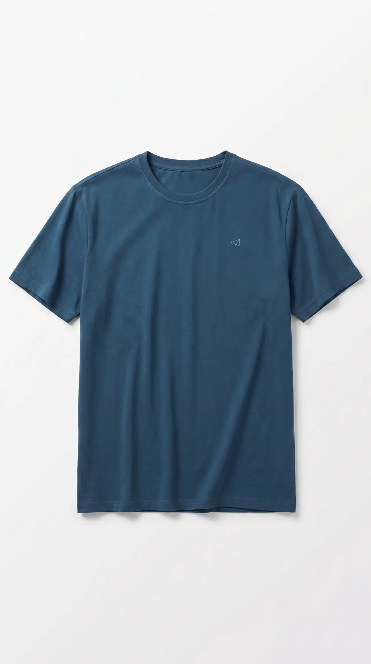Camiseta básica lavada con bordado avión