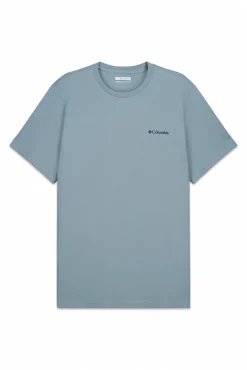 Camiseta con estampado de naturaleza en la espalda
