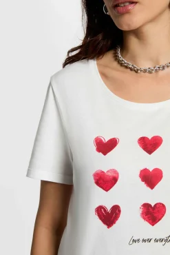 Camiseta cuello v manga corta
